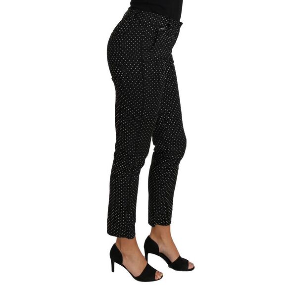 Dolce & Gabbana Dolce Gabbana Pants Polka Dot Style Women Black Jeans & Pants - Picture 4 of 4